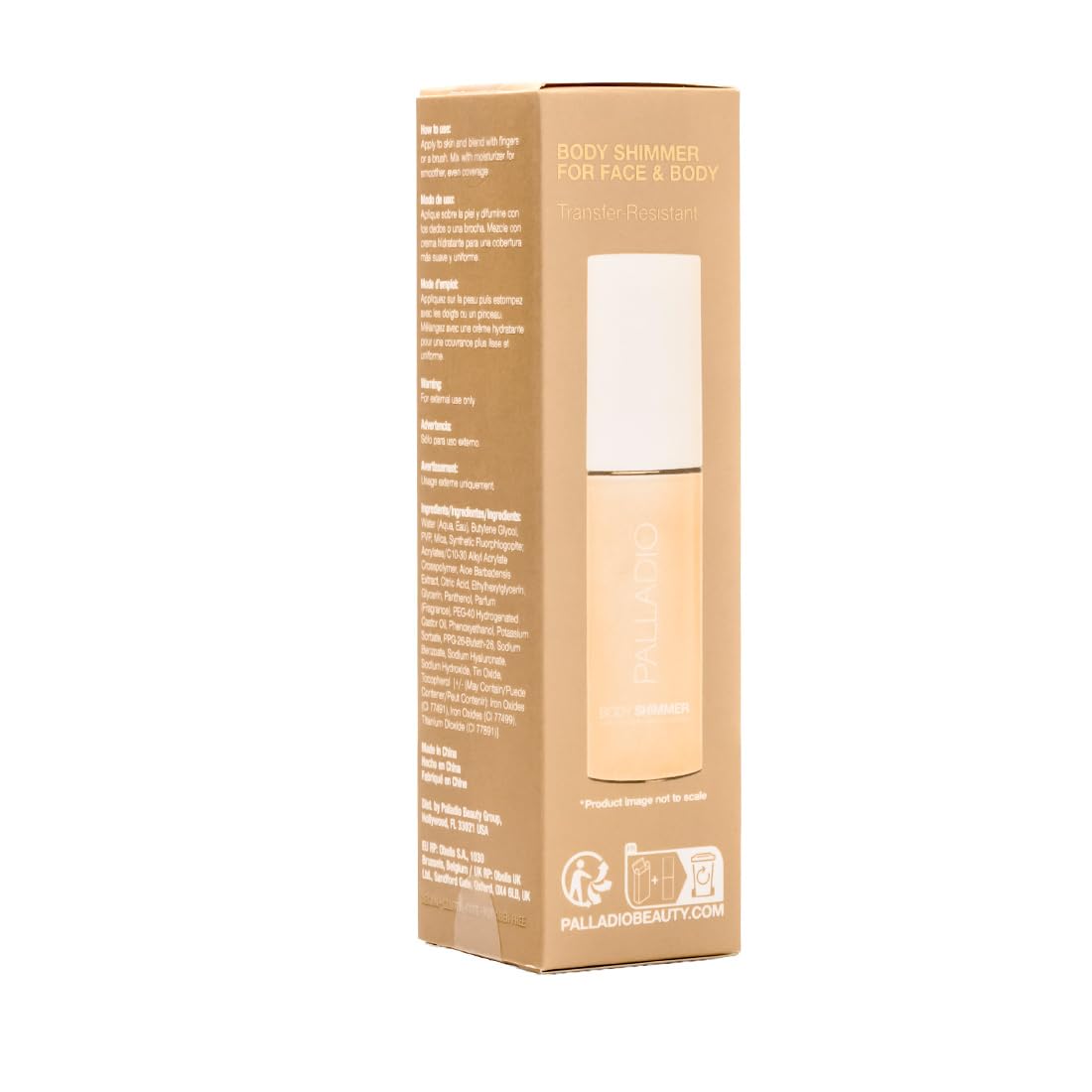 Palladio open cap dispensing gel showing easy, mess-free application benefit