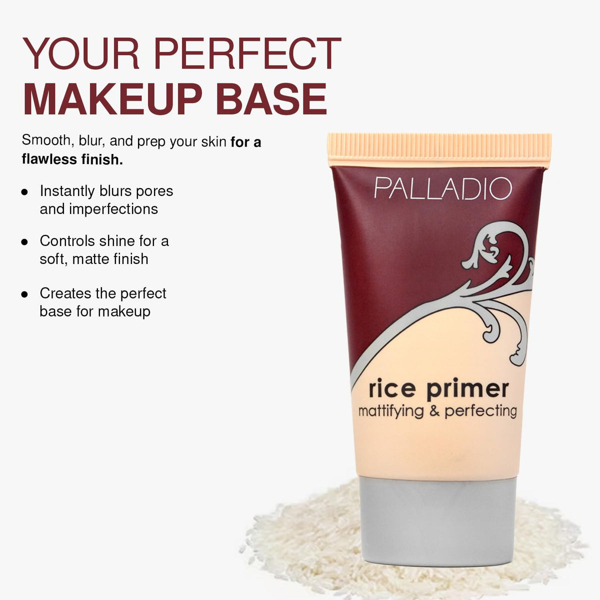 Palladio primer held in hand showing compact travel-ready size