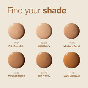 Palladio coverage comparison illustrating buildable sheer-to-medium finish