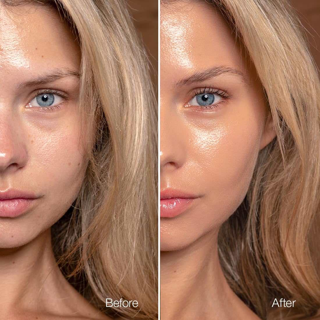 Palladio arm swatch of Medium Sand demonstrating buildable coverage benefit