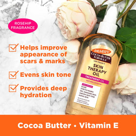 Palmer's argan oil pouring detail showing conditioning skin benefits