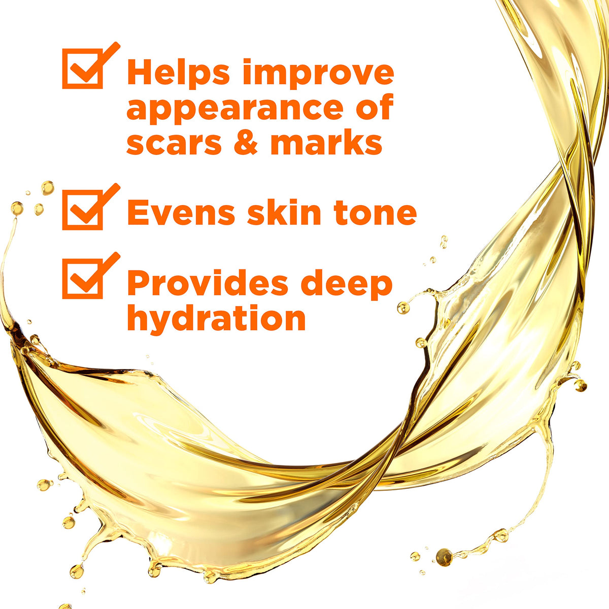 Palmer's close-up of oil texture highlighting quick absorption