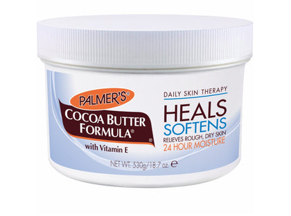 Palmer's jar front view showing cocoa butter for deep hydration and smoother skin