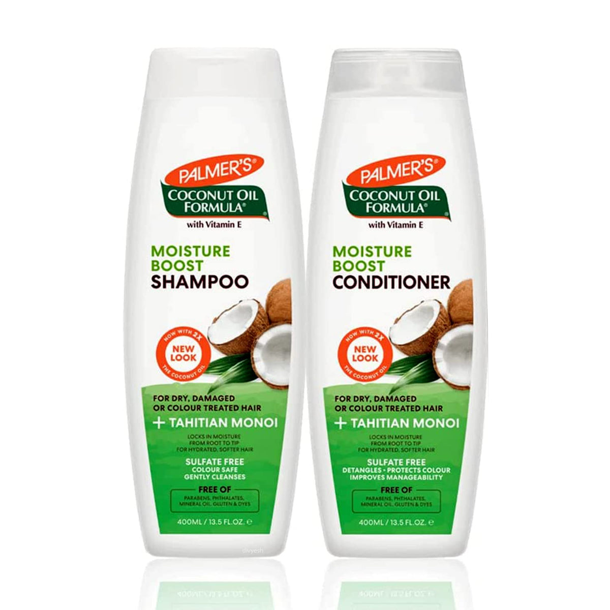 Palmer's bottle front packaging showing coconut oil formula and benefits