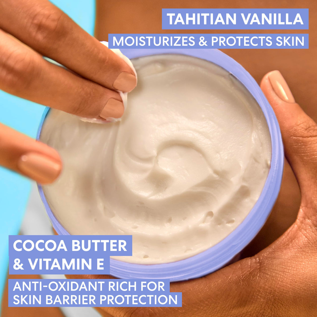 Palmer's cream texture close-up illustrating rich, moisturizing formula