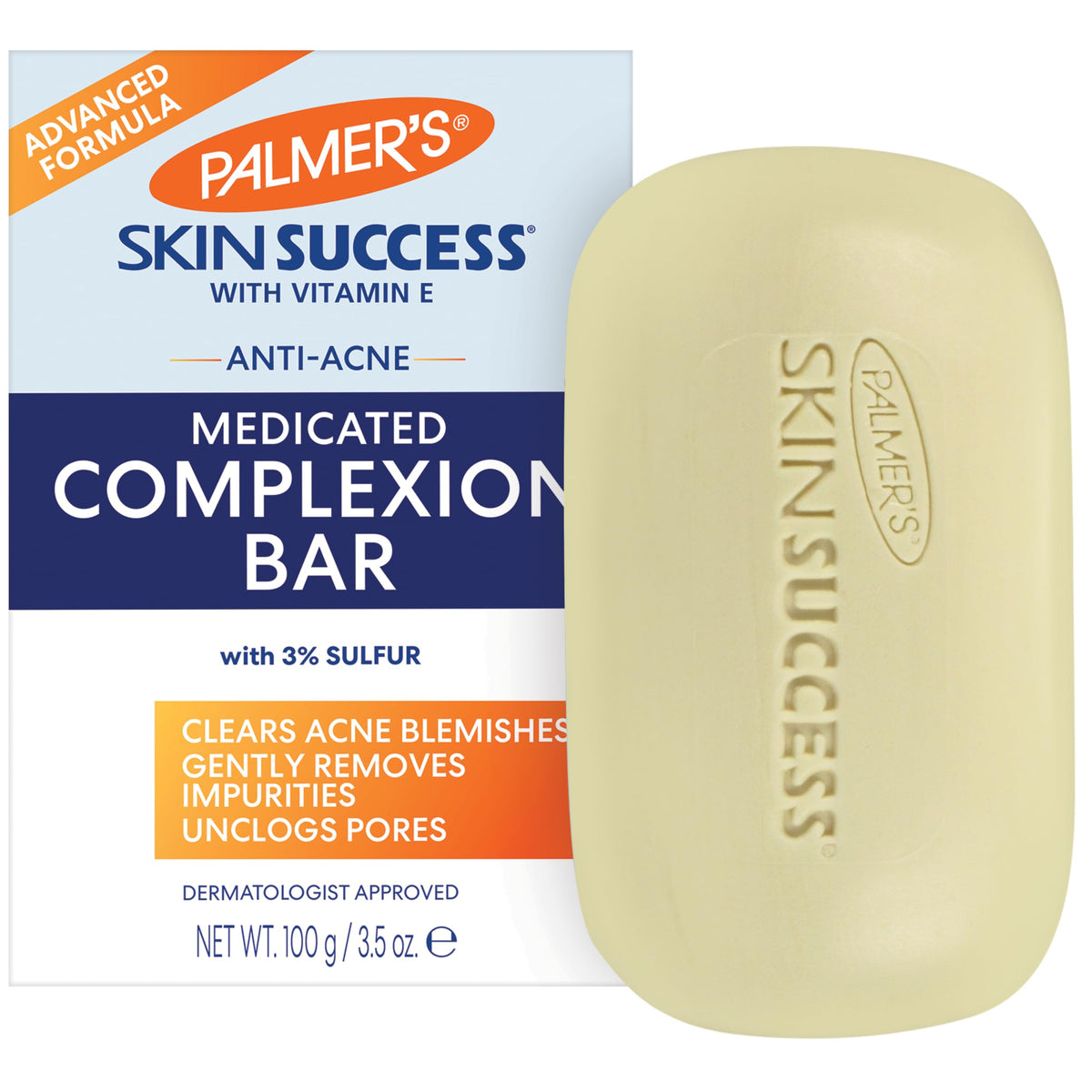 Palmer's front packaging showing medicated complexion soap benefits