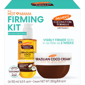 Palmer's front packaging showing the Hot Mama kit and clean branding benefits
