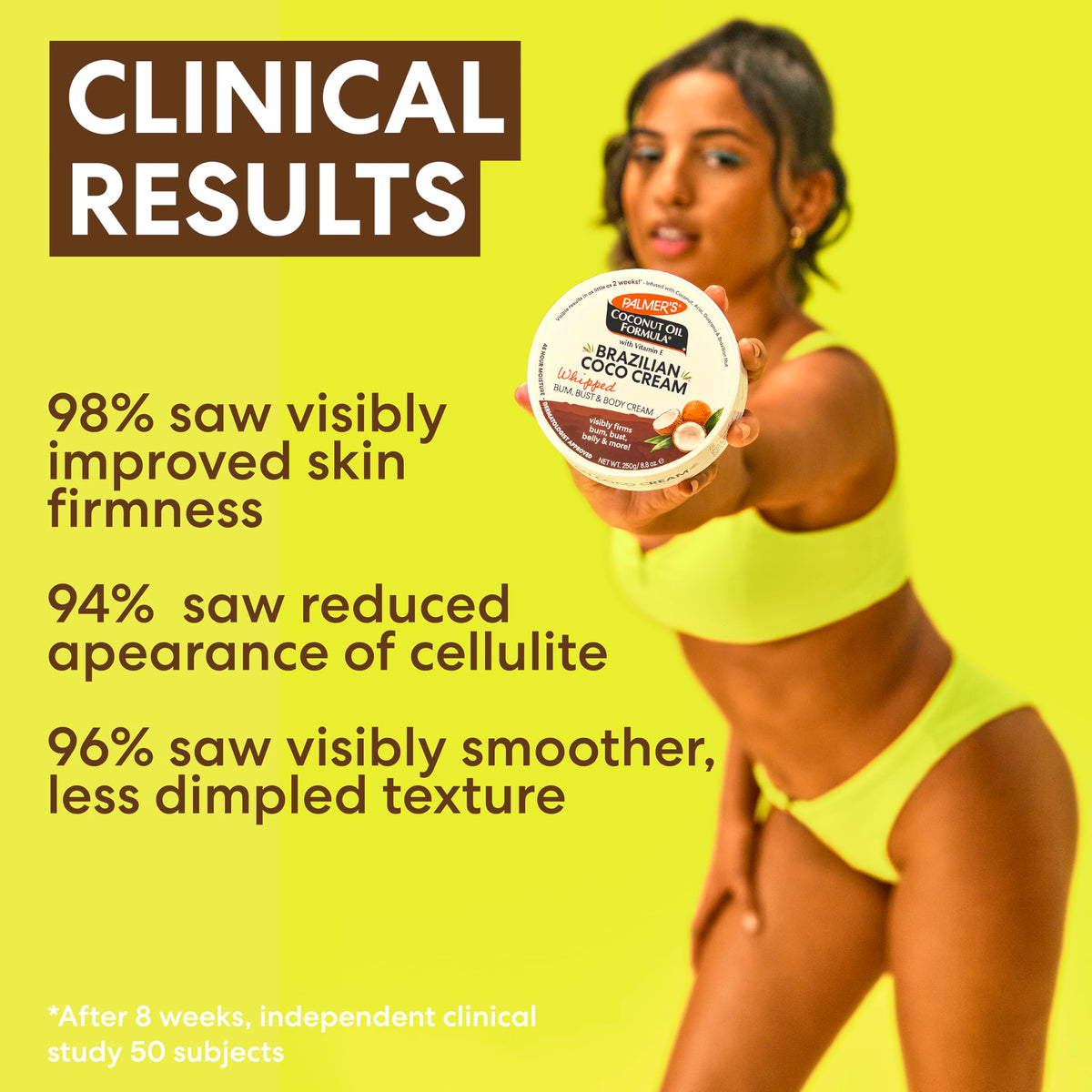 Palmer's products next to a hand showing scale and travel-friendly benefit