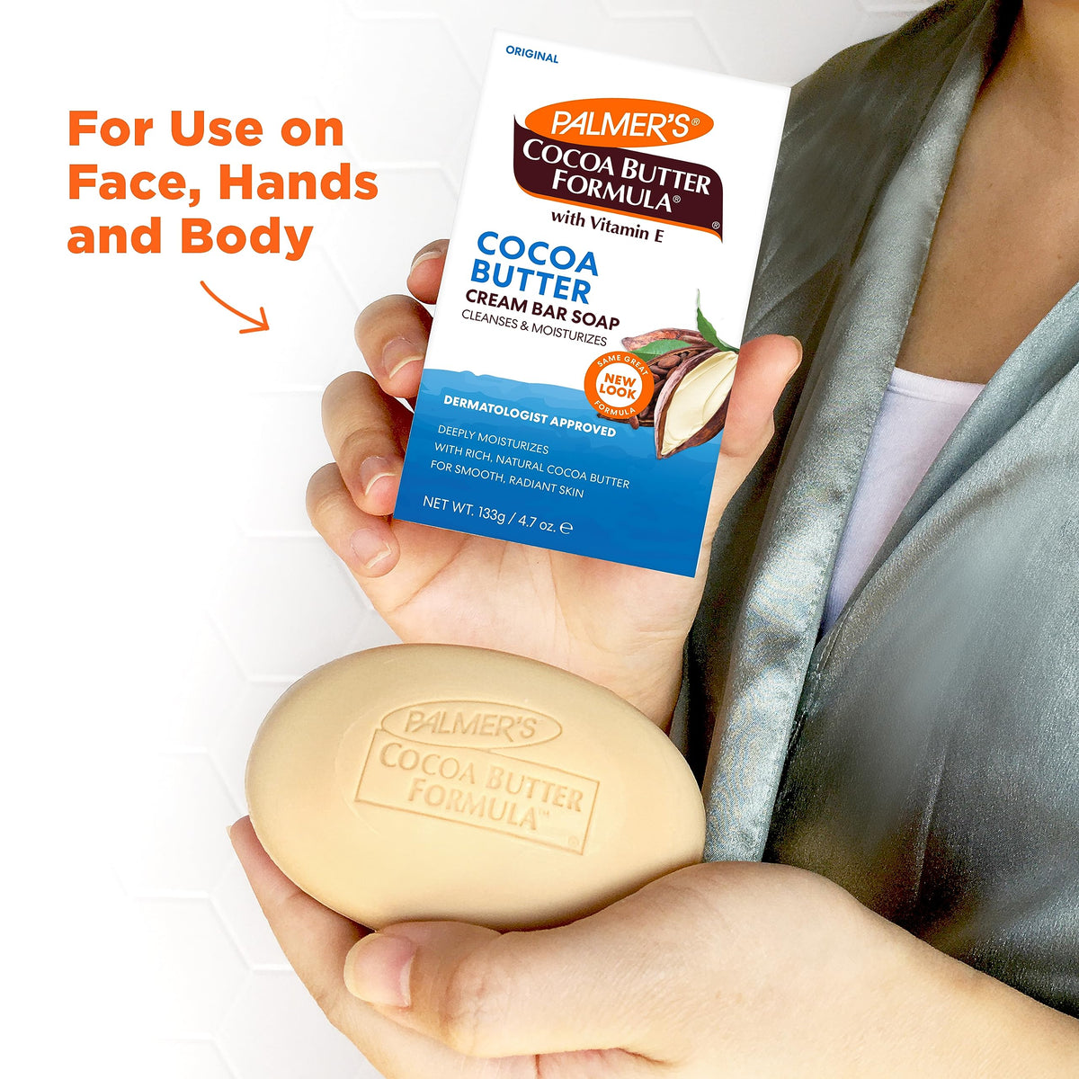 Palmer's ingredient label highlighting cocoa butter and vitamin E