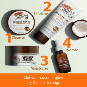 Palmer's products staged on bathroom vanity showing daily routine convenience