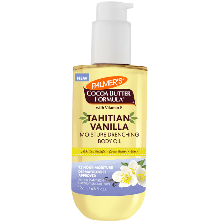 Palmer's bottle front packaging showing full product benefits
