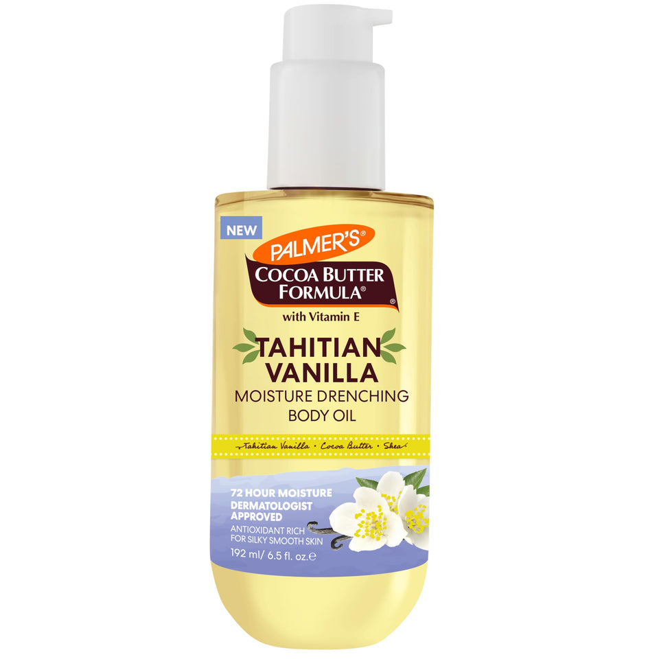 Palmer's bottle front packaging showing full product benefits