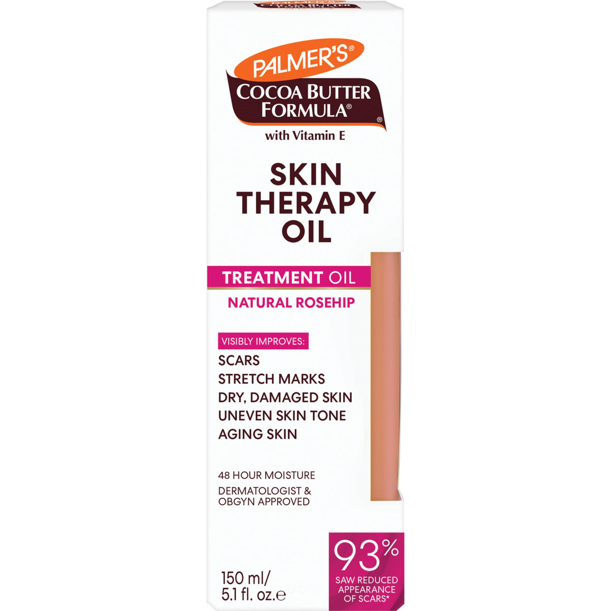 Palmer's oil texture close-up demonstrating lightweight absorption