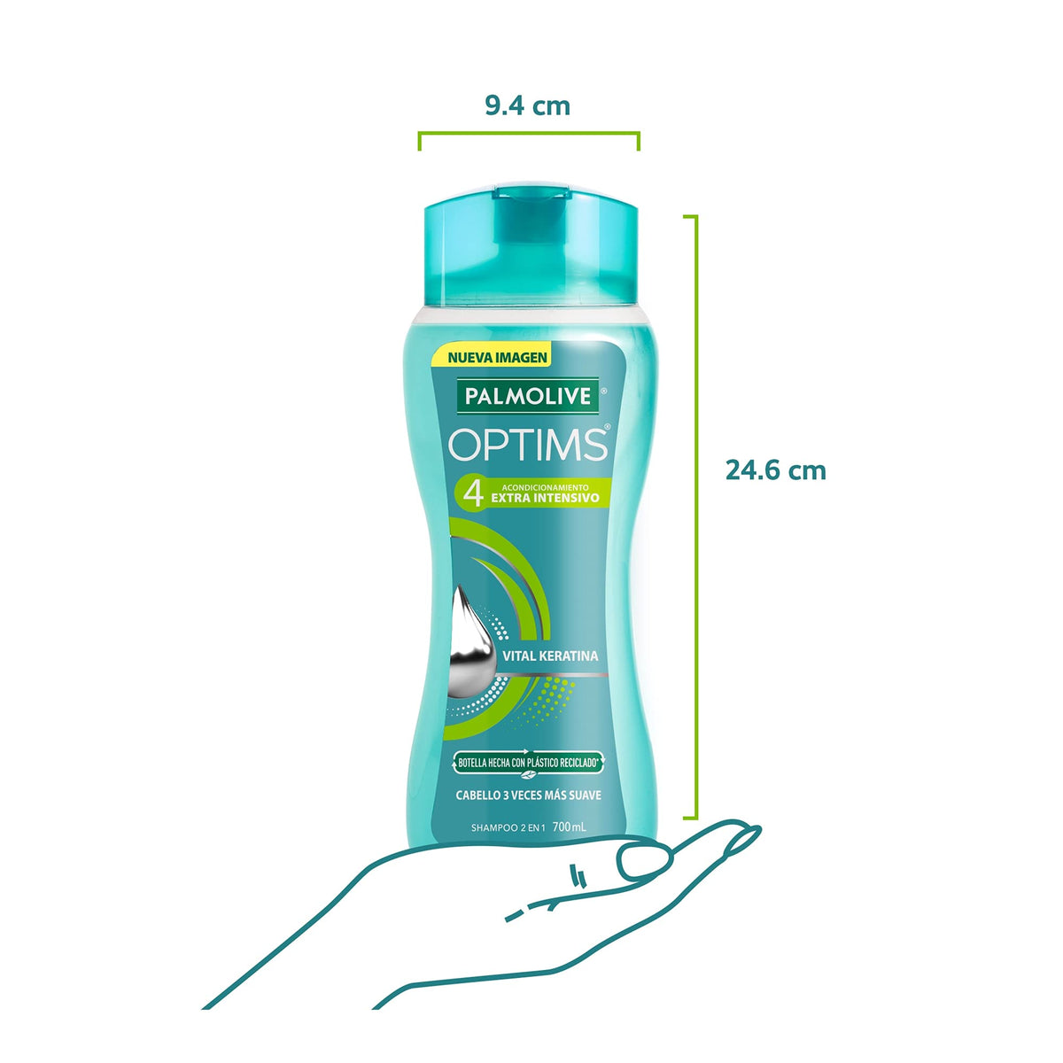 Palmolive Optims texture close-up highlighting creamy lather benefit