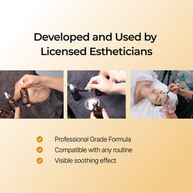 PAMSIBC packaging and box display emphasizing professional esthetician design benefit