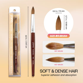 PANA brush in salon use sculpting an acrylic bead for consistent application