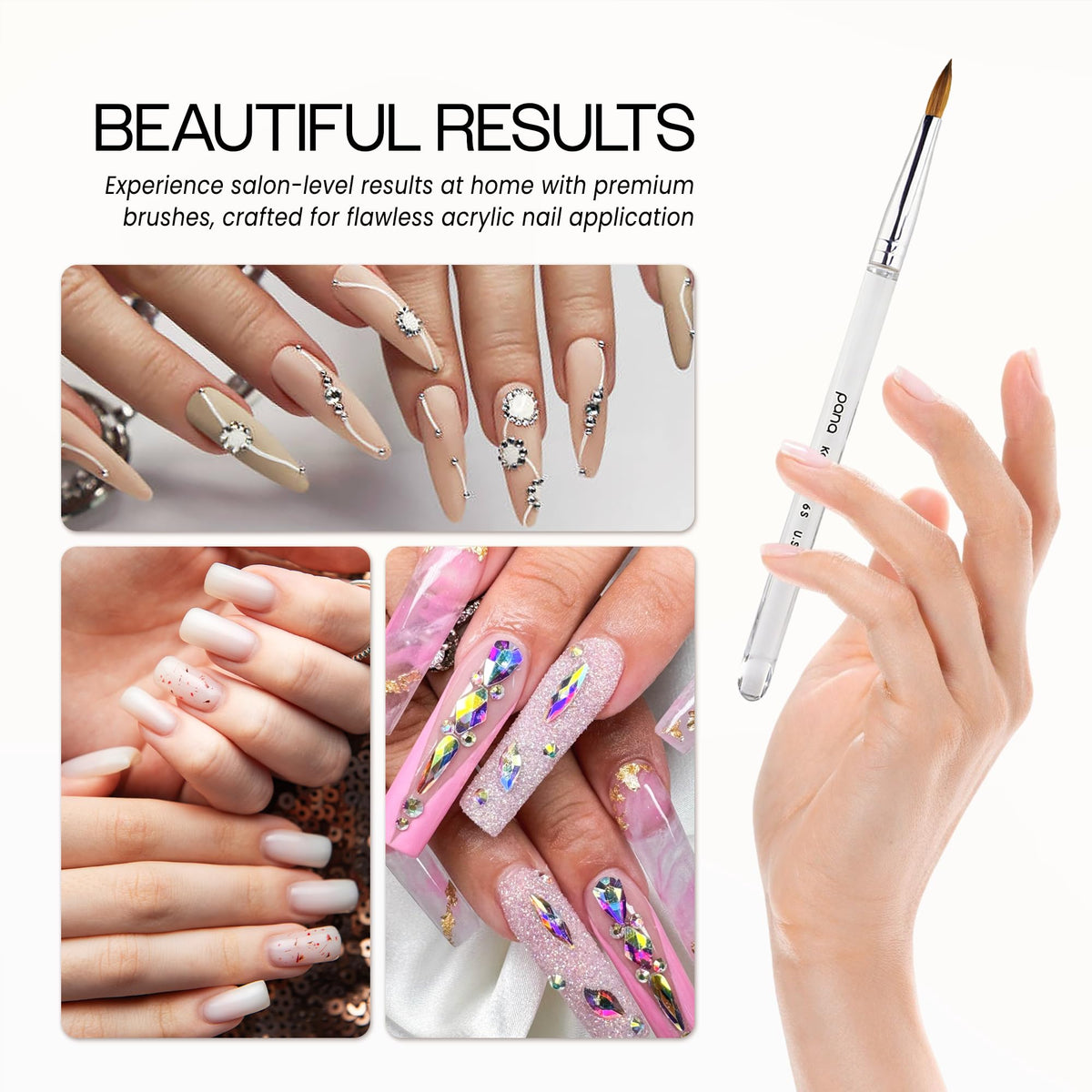 PANA brush in use applying acrylic bead for smooth application control