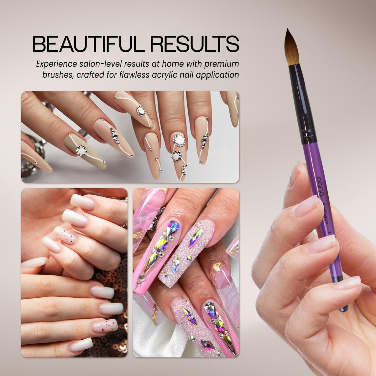 PANA brush in use applying acrylic bead for controlled, even coverage