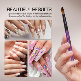 PANA brush in use applying acrylic bead for controlled, even coverage