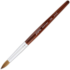 PANA front view of size 10 oval acrylic brush showing clean profile and balance