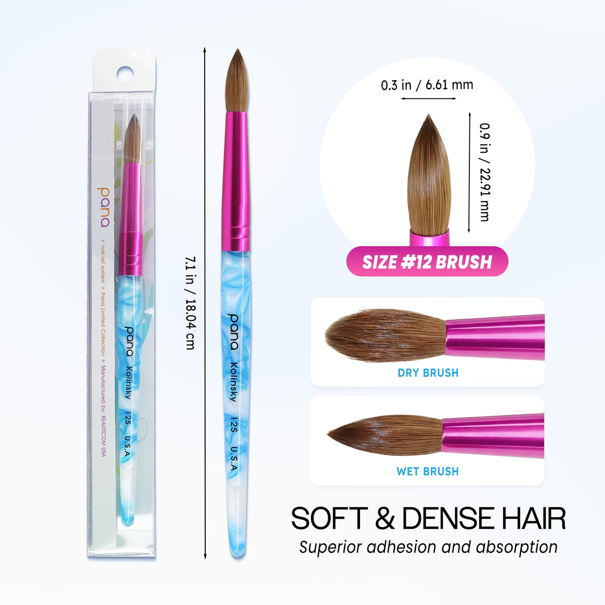 PANA pink ferrule crimp closeup securing hairs to prevent shedding benefit