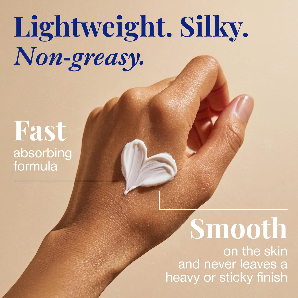 Panama Jack application on skin demonstrating even coverage benefit