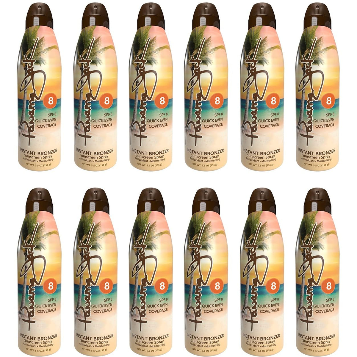 Panama Jack bottle on beach towel illustrating water-resistant convenience