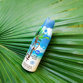 Panama Jack bottle in hand illustrating easy-grip convenience