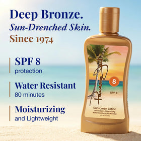 Panama Jack lotion texture close-up displaying creamy moisturizing formula benefit