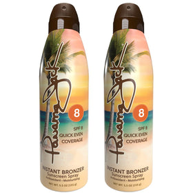 Panama Jack front bottle showing branding and bronzer benefit
