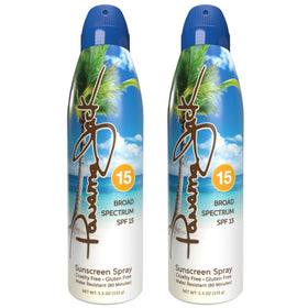 Panama Jack front packaging showing SPF 15 protection and bottle design