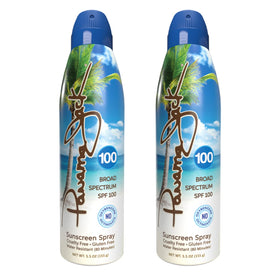 Panama Jack front packaging showing SPF 100 for high protection