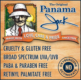 Panama Jack gel texture close-up showing clear aloe gel and cooling effect