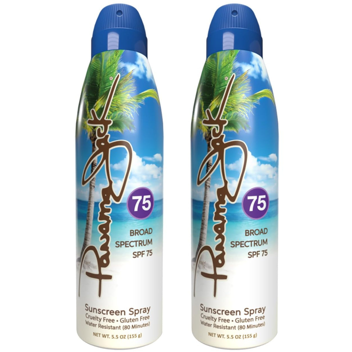 Panama Jack ingredients label highlighting oxybenzone‑free formula