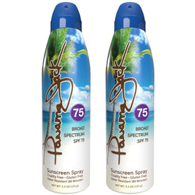 Panama Jack ingredients label highlighting oxybenzone‑free formula