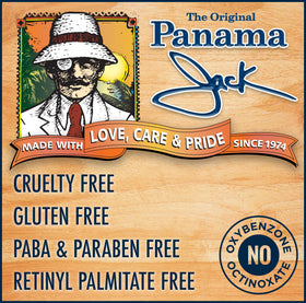 Panama Jack label and ingredient list view showing fruit and nut extracts