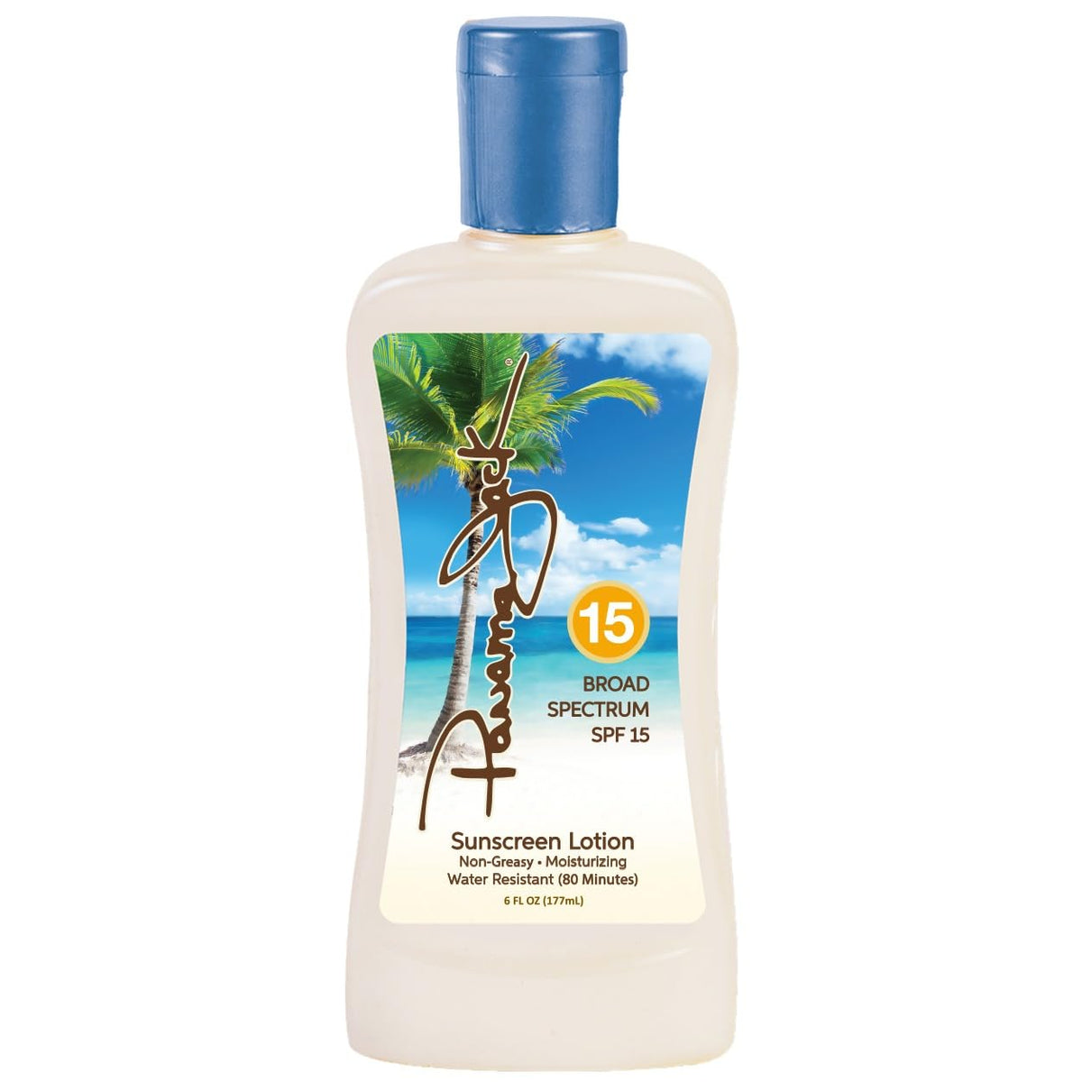Panama Jack lifestyle shot on a beach during golden hour illustrating scent and glow