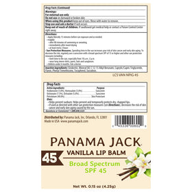 Texture detail of Panama Jack Mango lip balm showing moisturizing petrolatum base for long-lasting hydration