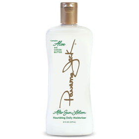 Panama Jack lotion applied to skin demonstrating visible softness and comfort