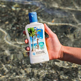Panama Jack lotion texture close-up showing smooth moisturizing finish