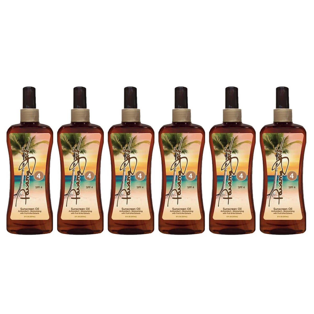 Panama Jack surrounded by fruit and nut props evoking tropical scent and antioxidants