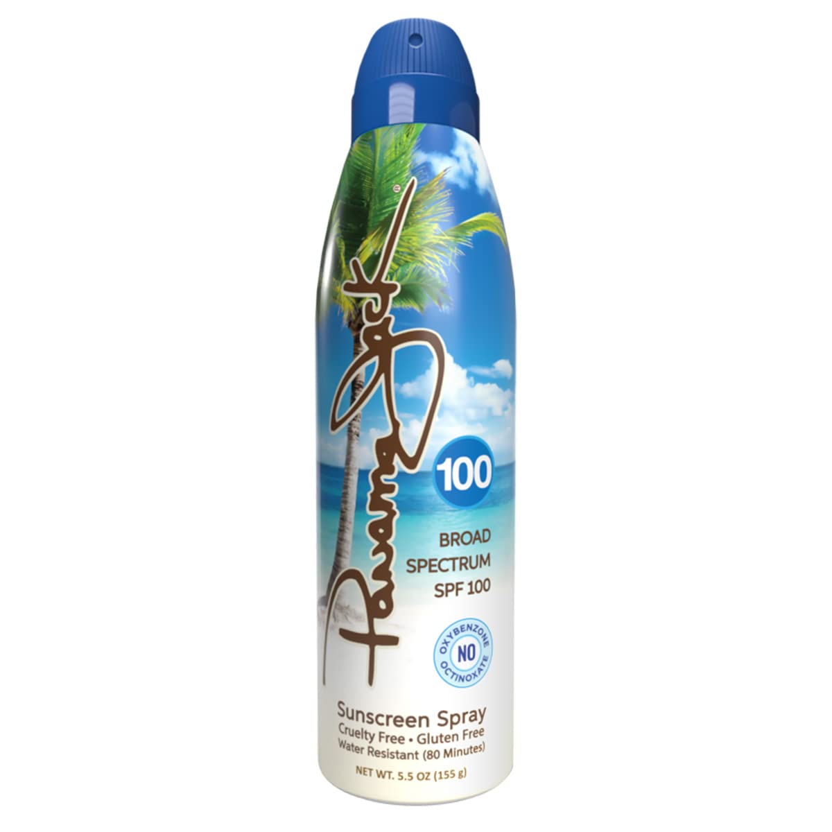 Panama Jack bottle in water test showing 80 minute water resistance