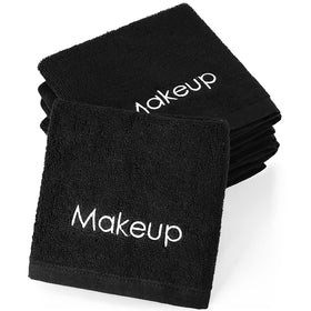 Panelee front packaging showing 12 black makeup washcloths and clear labeling for easy storage