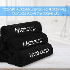 Panelee washcloth held in hand to show 13-inch size and convenient grip for travel