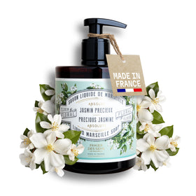 Panier des Sens front packaging showing jasmine bottle and elegant label benefit: refined presentation