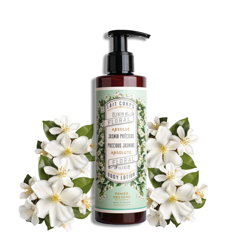 Panier des Sens front packaging showing pump and label, clear benefit hydration
