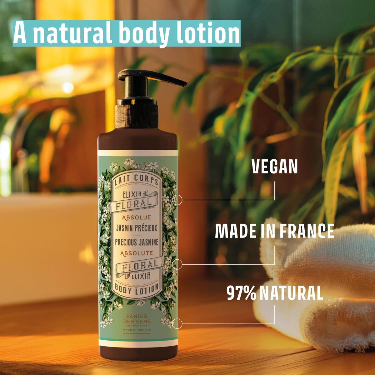 Panier des Sens shea and olive ingredients displayed, nourishing natural benefits
