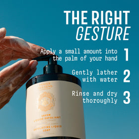 Panier des Sens label close-up showing natural ingredients, transparency and quality benefit