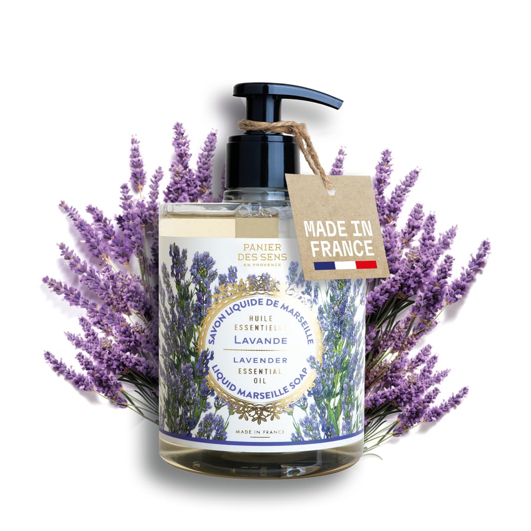 Panier des Sens front packaging showing bottle and lavender scent benefit