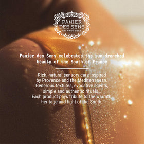 Panier des Sens lotion staged in bathroom offering calming Provence scent lifestyle appeal